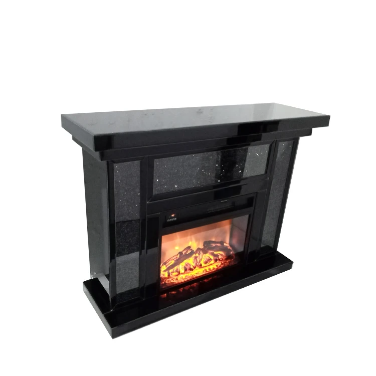 
YGJS0065 Manufacture Wholesale Personal Home Decor Flame Mirrored And Led Wood Burning Decor Electric Fireplace Heater For Home 