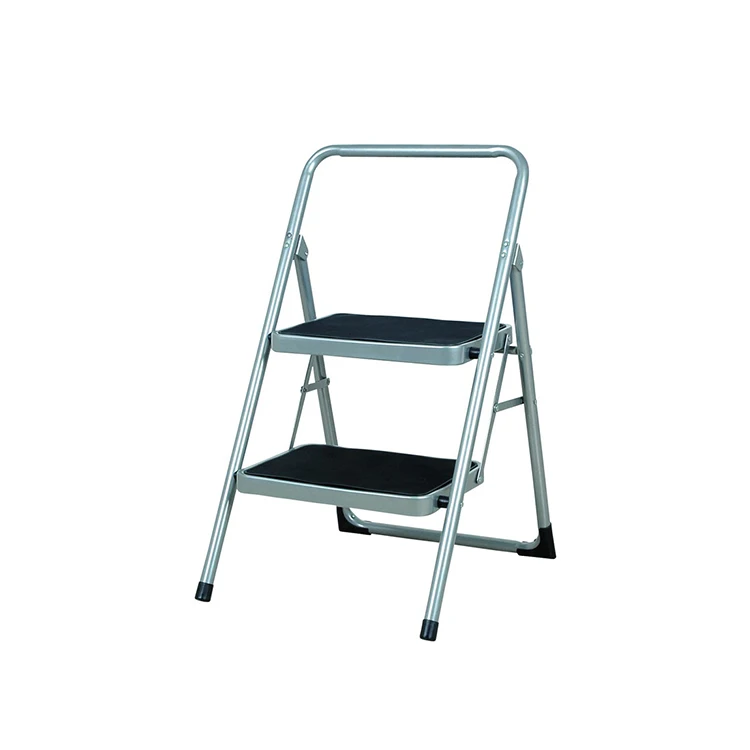 Modern 2-Step Steel Strong Stool with Insulation Ladders KC-7022D for Apartment Use