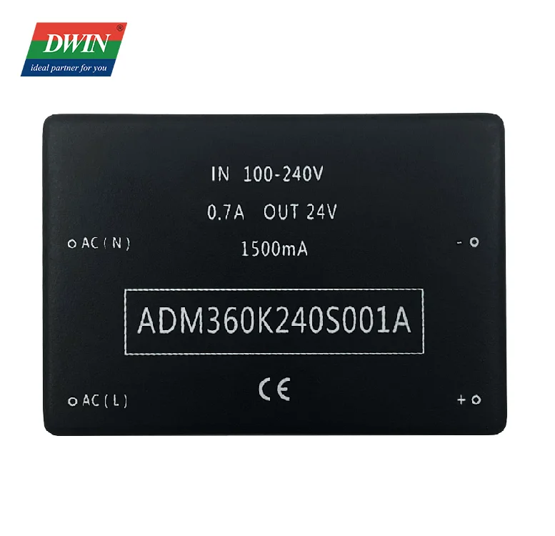 DWIN AC/DC 24V 36W Low Power Consumption Wide Voltage Input High Integration Medical Resin Filling Module ADM360K240S001A