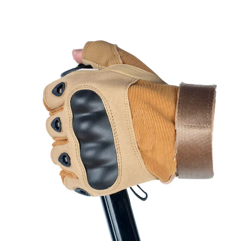 Outdoor Sports Fitness Motorcycle Riding Anti Cutting Joint Protection Tactical Half Finger Glove