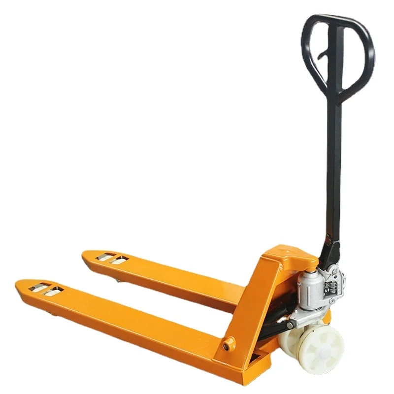 5 ton Capacity Hydraulic Hand Pallet Truck manual pallet jack forklift truck Orange Manual Forklift Lifting Tools