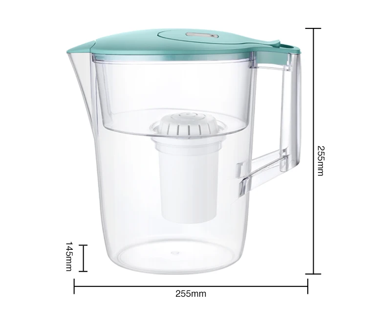 Bpa Free Activated Carbon Alkaline Purifier 3.5L 10 Cup Cartridges Replacement Water Filter Pitcher Jug With Filter