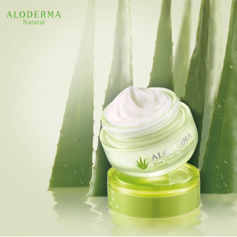 USA Cream Adults Face Combination Female Face Moisturizer Aloe Vitality Hydrating Face Cosmetics Products Night Milk White 1 Pcs