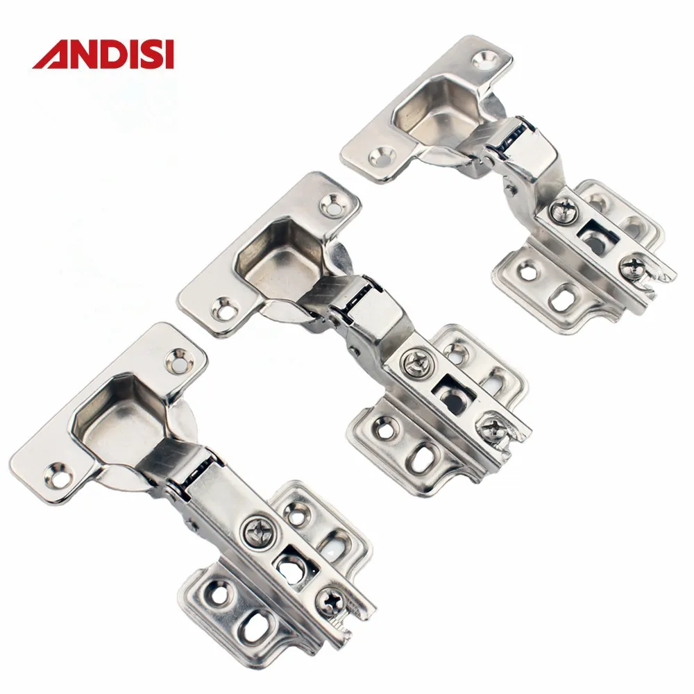 BUY hardware iron 35mm two way slide on hinge semi curve cabinet door furniture hinges