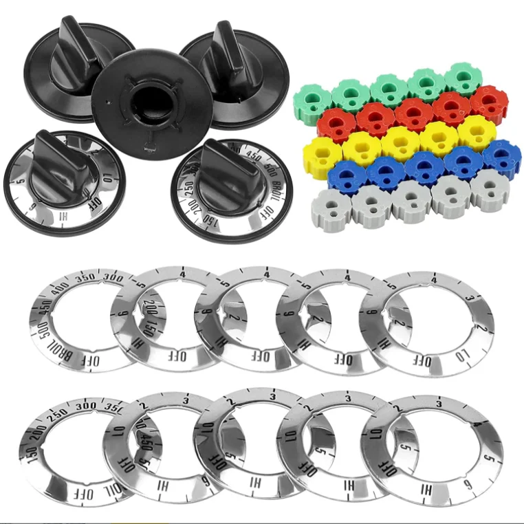 Replacement KN002 Universal Electric Range Knob Kit  Replaces AP5641247 MA-XP6 RK103
