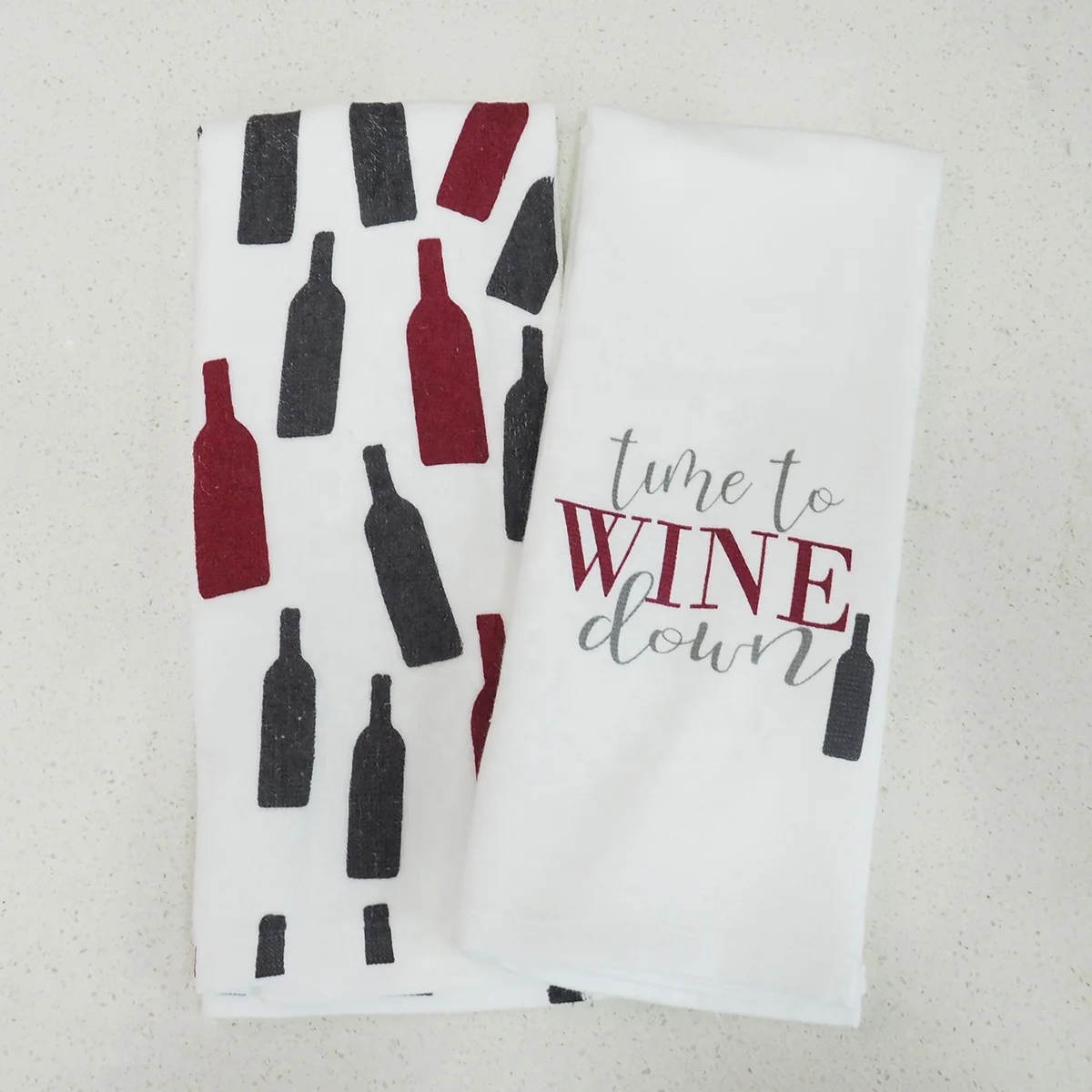 Hand towel kitchen towel Rectangle custom print Cotton pigment printing Kitchen towels one side terry Cloth Easter