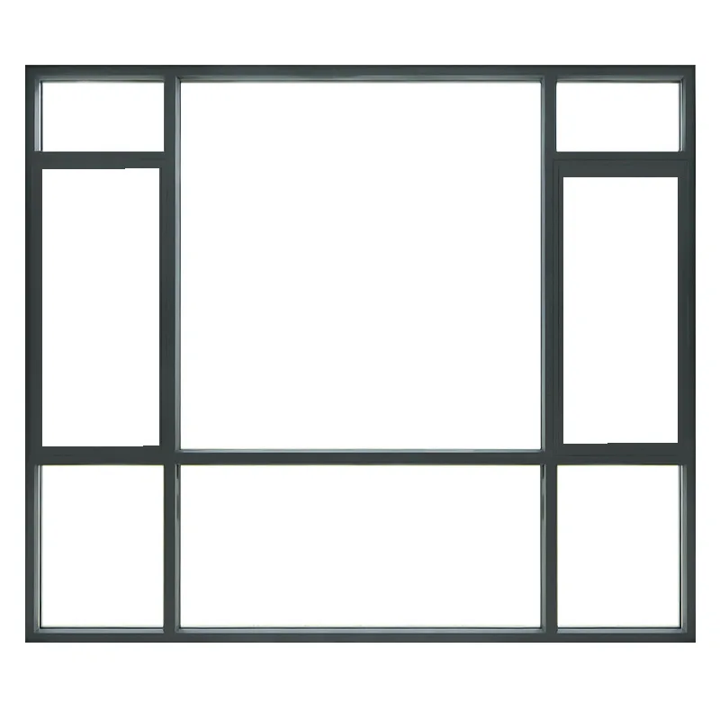 customized tilt and turn casement window Aluminum Alloy thermal break double tempered glass Hurricane impact casement window