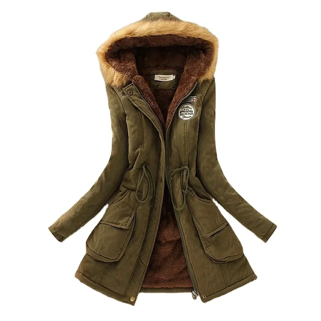 XQM Winter Jacket Women Winter Casual Outwear Hooded Coat Fur Coats Manteau Woman Clothes