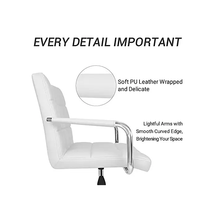 Comfortable Ergonomic Boss Pu Leather Sillas Oficina Swivel Chromed Based Executive Office Chairs