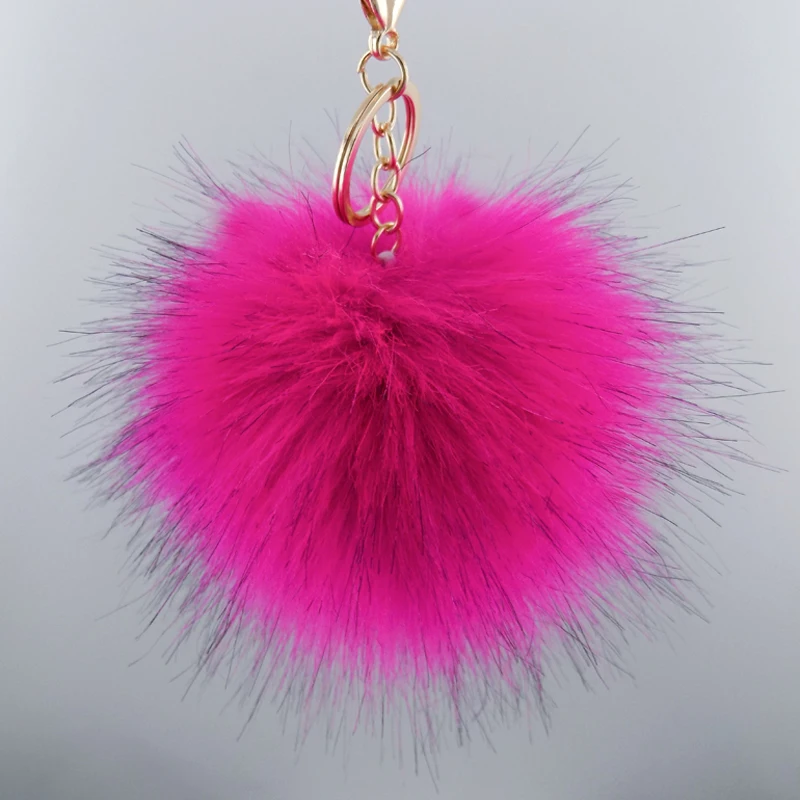 Wholesale Pom Pom For Beanie Hats, Snap On fluffy fox fur Pompom, Detachable Faux fox Fur Ball