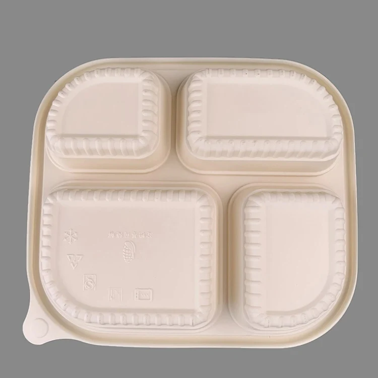 15% скидка, экологически чистый биоразлагаемый одноразовый Ланч-бокс из кукурузного крахмала Bento с 3 и 5 отделениями