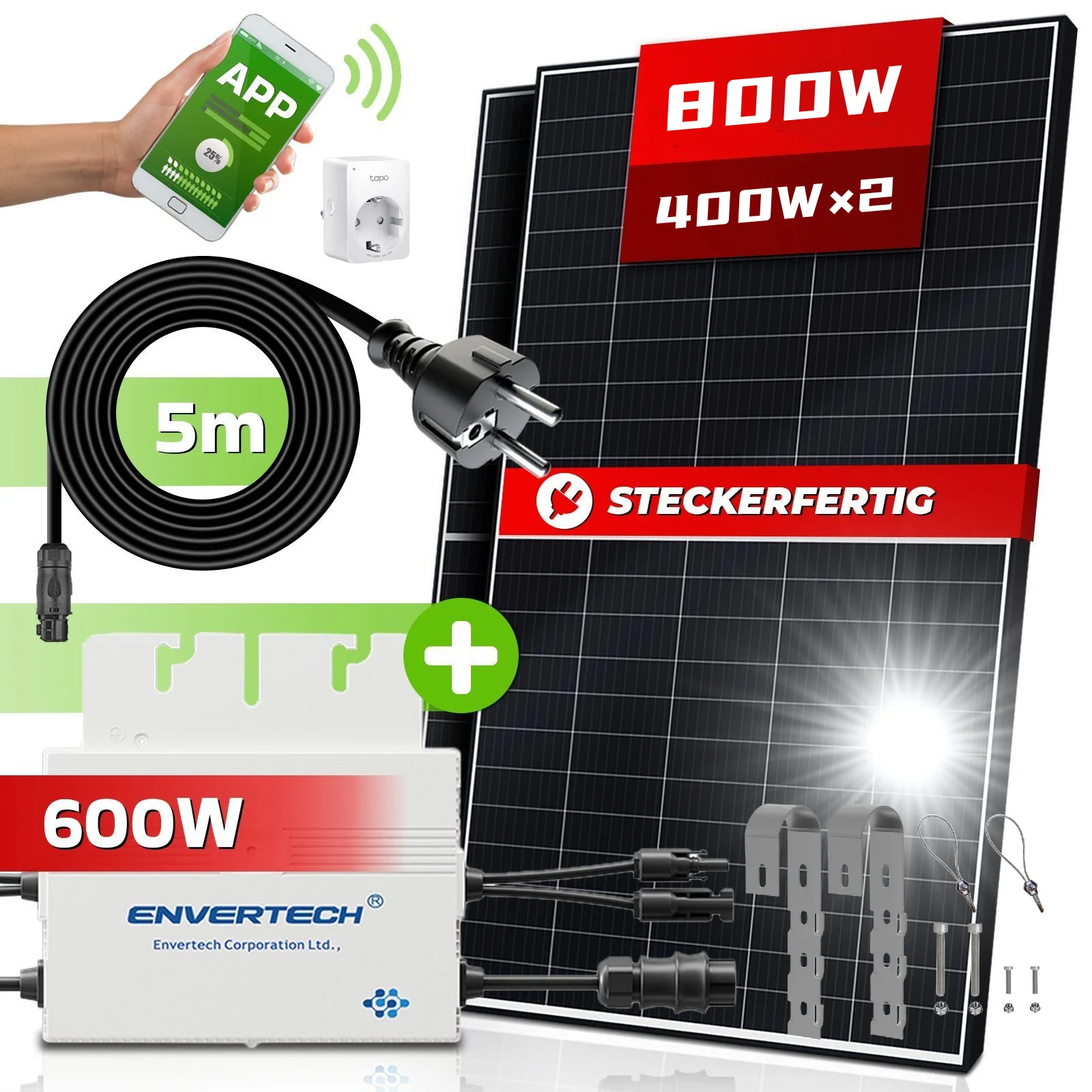 Seetek High Efficiency Outdoor 600w 800w Solar Balcony Panel Kit Photovoltaic Energy Power Solar Balcony System