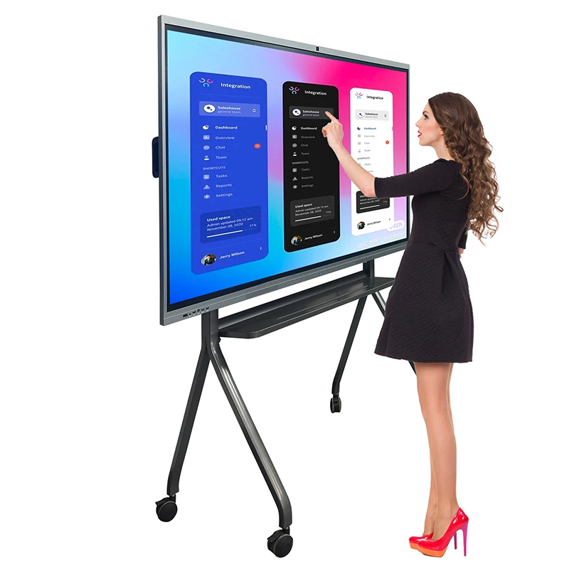 86 inch 4k all in one touch screens display interactive whiteboard