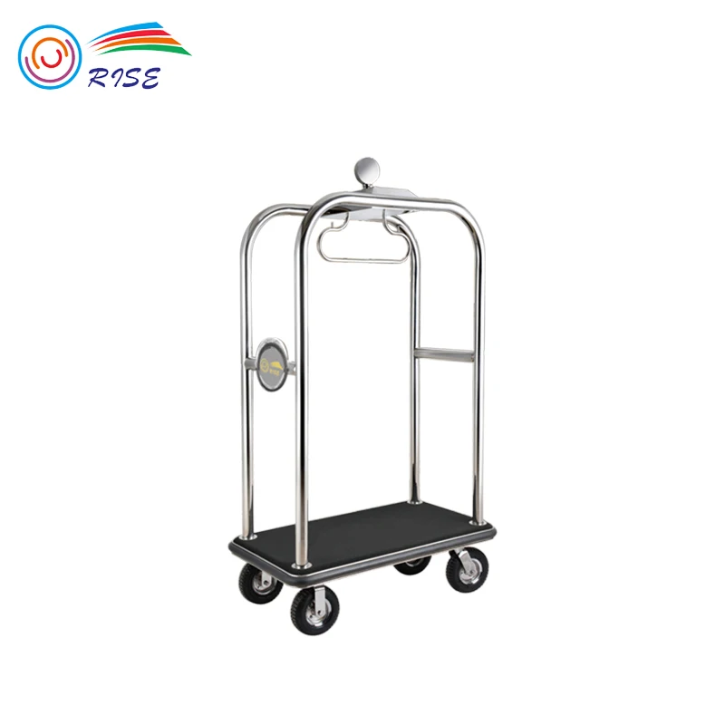 
201 Stainless Steel Hotel Luggage Bellboy Cart Trolley 