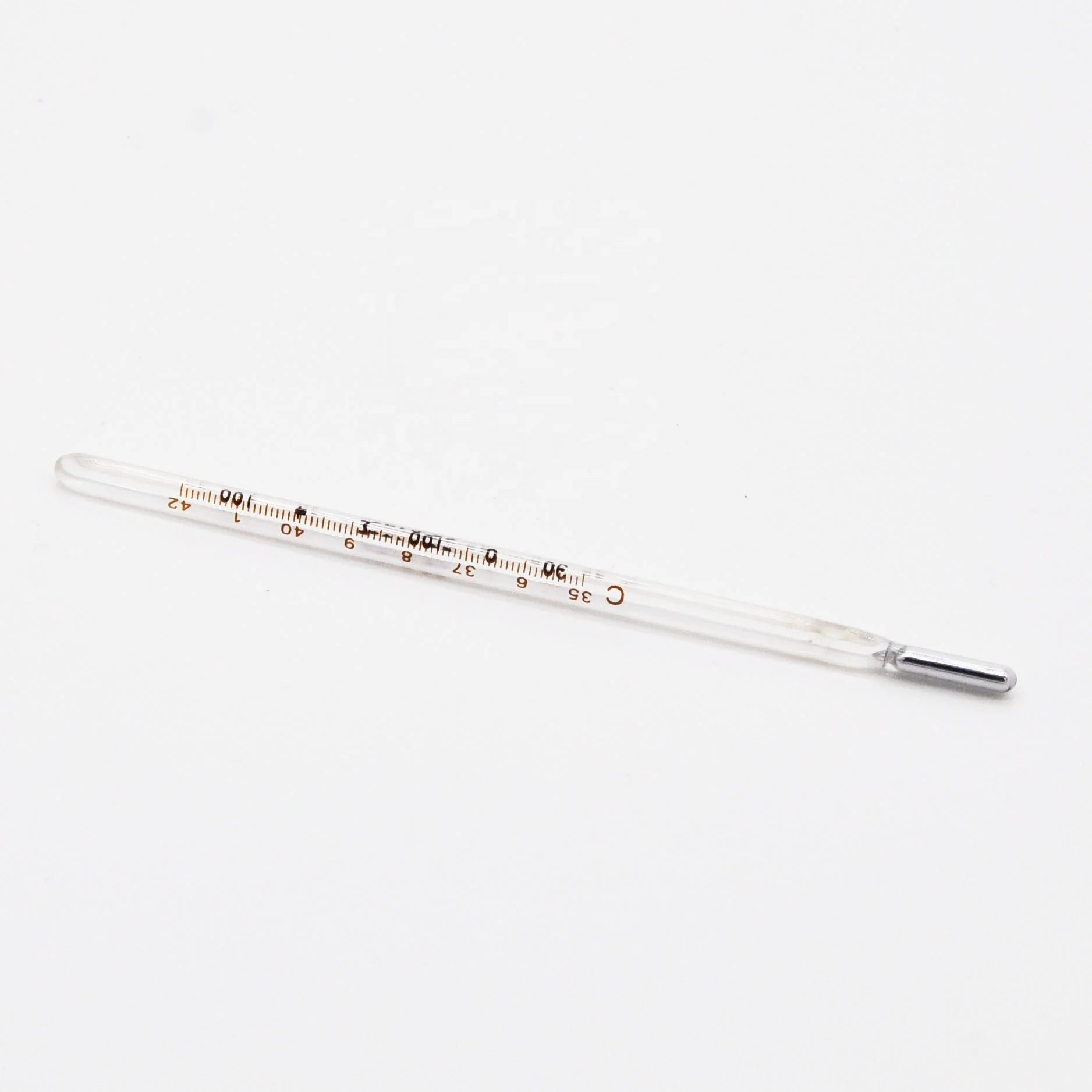
hospital oral mercury clinical glass thermometer 