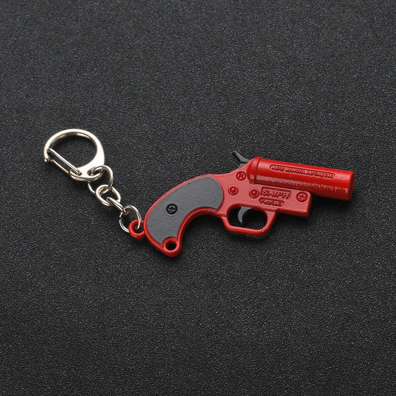 Wholesale 3D shape PU BG Game zinc alloy metal 98k AWM gun keychain weapon keychain