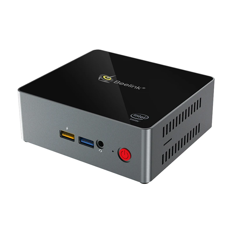 J34 Мини ПК J3455 окно 10 8GB256GB SSD 2,4 ГГц + 5,8 ггц WiFi BT4.0 Быстрая зарядка вентилятор охлаждения мини ПК