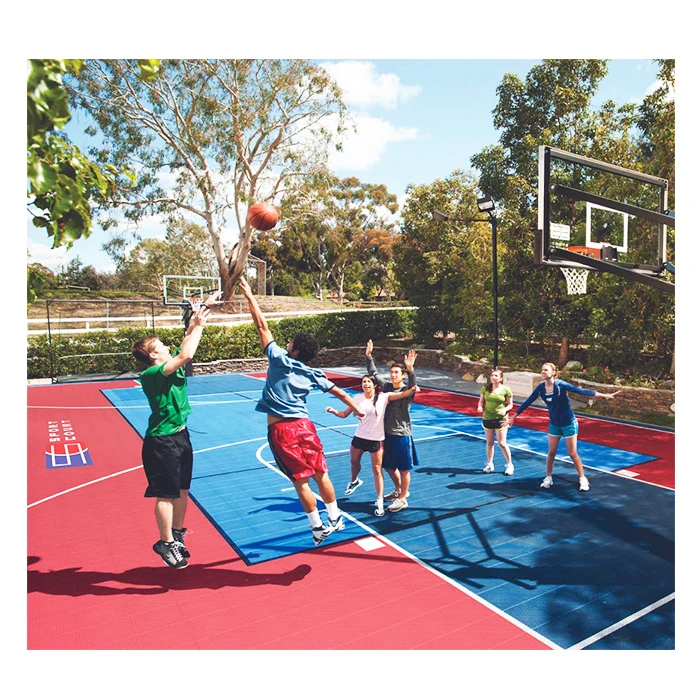 pp interlocking surface / tiles / carpet / deck for outdoor volleyball court on asphalt concrete base