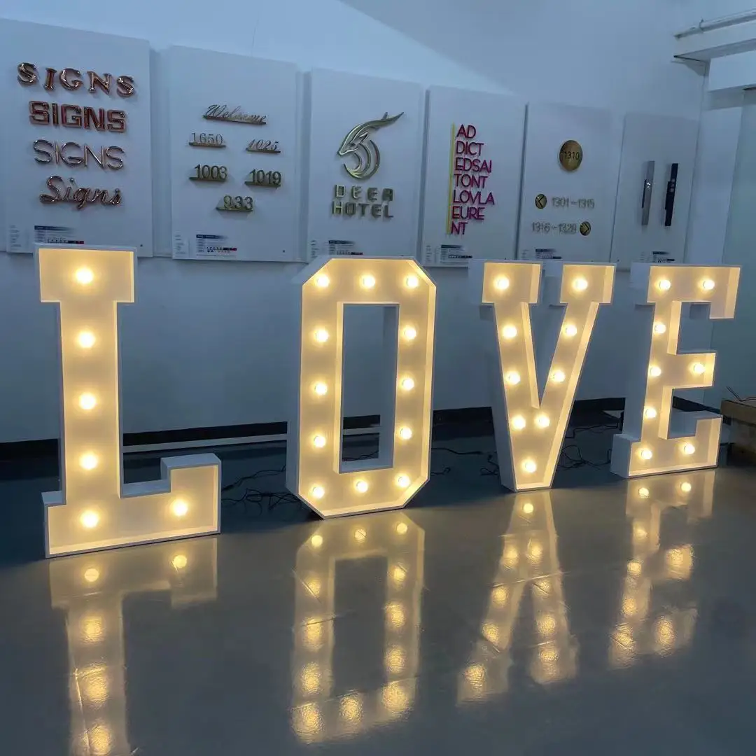 Wholesale giant love letter Celebration Marquee Numbers 4ft Marquee Letters