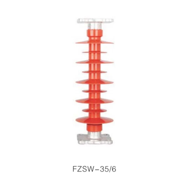 Cloy Outdoor high voltage 35KV composite post insulator disc resin insulator FZSW-35/6 silicone rubber insulator