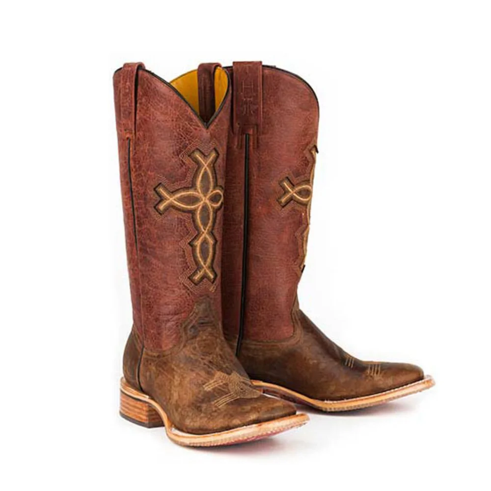 Women Tin Haul I Believe Cowgirl Boots-square Toe