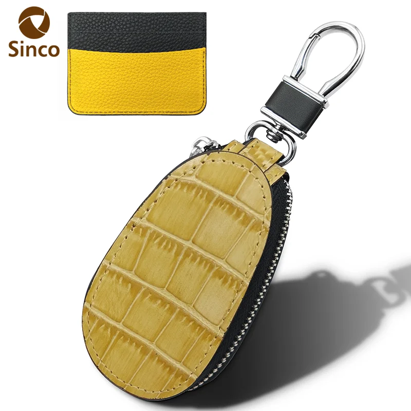 2024 China wholesale leather key cover for car genuine sales reasonable price leather car key cover