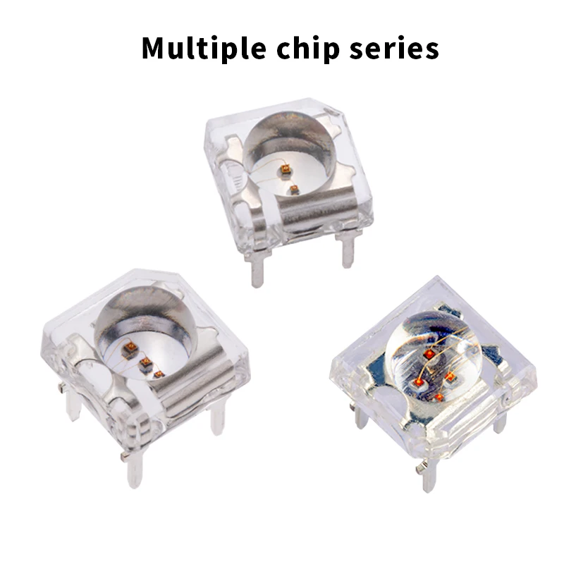 3V 1200mcd 5mm 3mm Led Flat Head Blue Color Super Flux LED Convex Lens Four Pins Piranha 460 - 470nm Dip F5 LED Emitting Diode