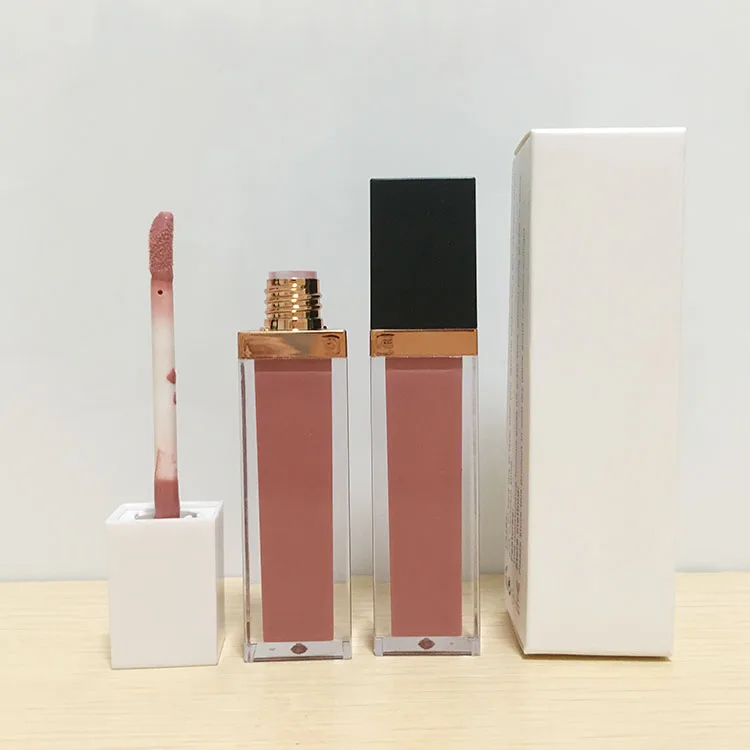 
50 pieces with logo print lip gloss shiny glitter shimmer lipgloss ready to ship 