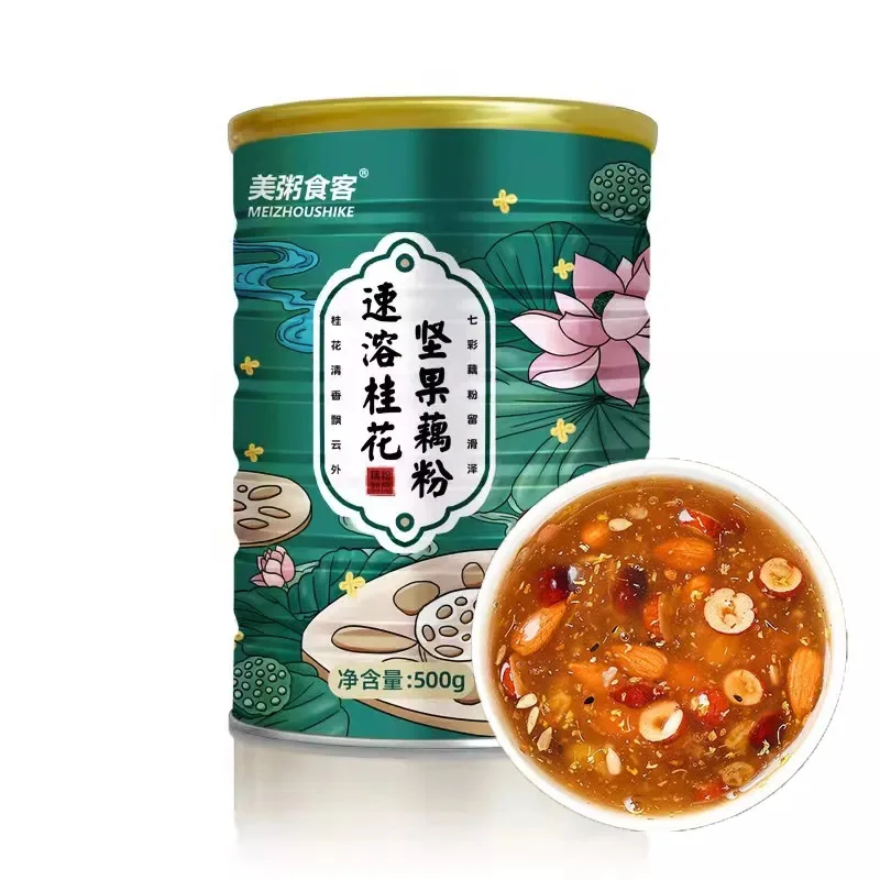 Instant Osmanthus Nut Lotus Root Powder Pure Lotus Root Starch Canned Non-low fat with Nuts Lotus Root Powder