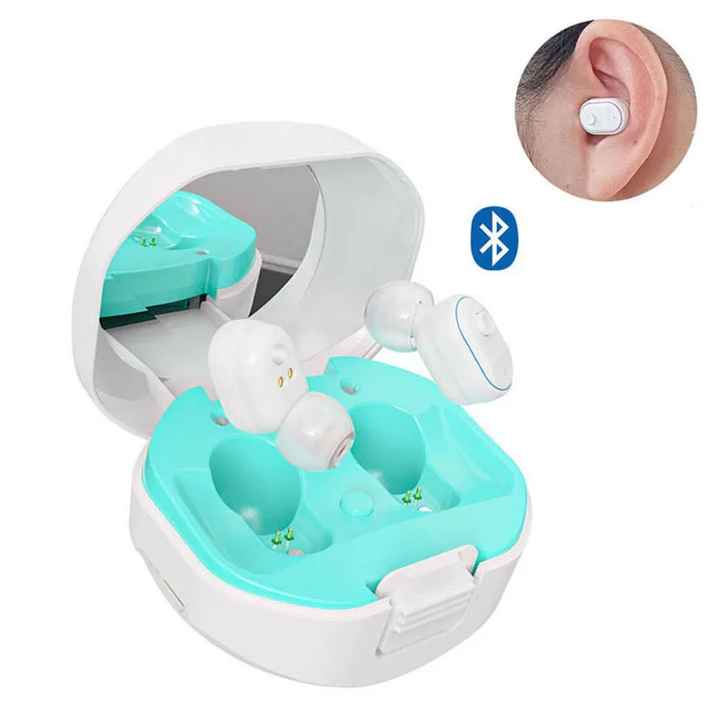 Magnetic rechargeable invisible hearing aids itc bluetooth hearing aid wireless digital hearing aids