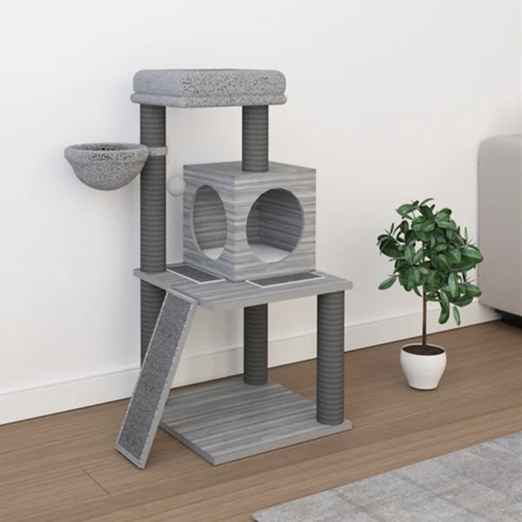 
Factory Wholesale Top Pet Furniture House Products luxury big tall cat tree cat play tree modern cheap climbing cat tree 