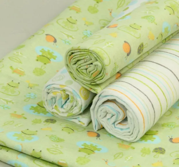 Baby Receiving Blankets for Baby Boy &  Girl  Flannel Blanket 100% Cotton flannel Fabric 30 inch by 30 inch baby wrap swaddle