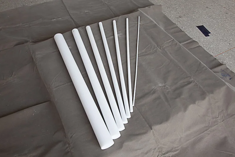 Горячая распродажа углеродный стержень ptfe белые PTFE трубы для производства формирующие стержни