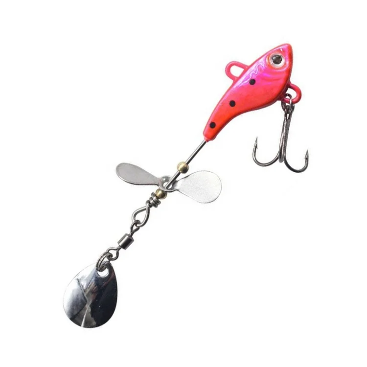 VAST OUTDOOR 8.5cm 12g Spinner Weighted Hook With Twist Lock Lead Head Hook Spin Soft Bait With Spoon Tail Blade