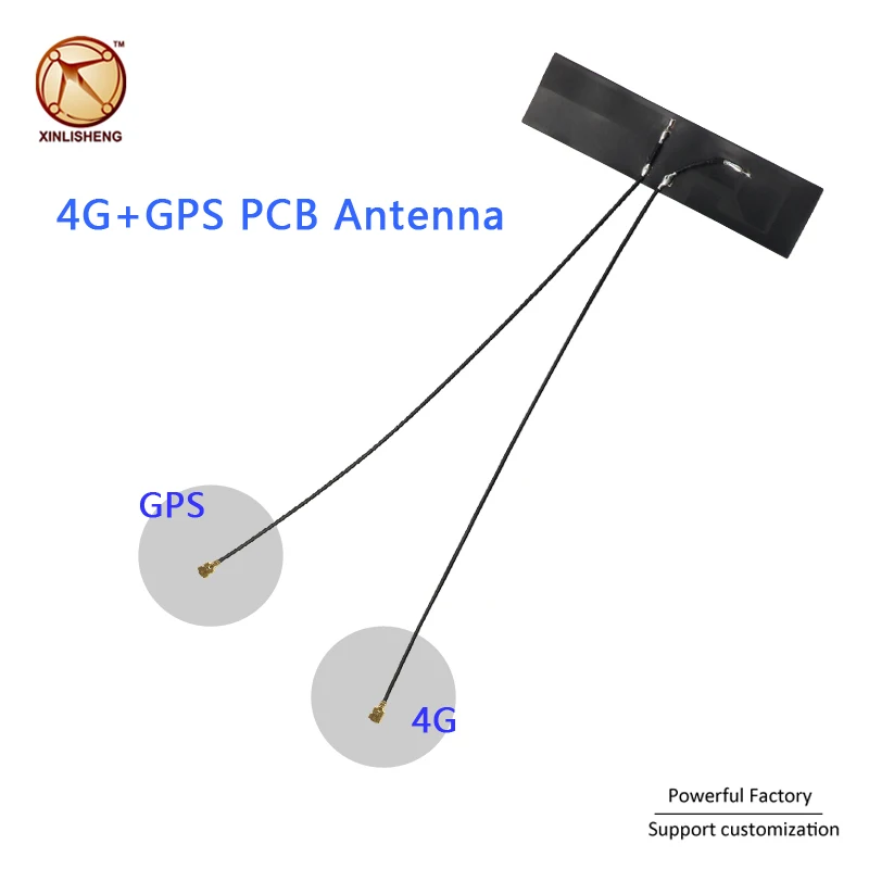 Internal FPC IPEX UFL connector Omni GPS 4G GSM Combo Antenna 1575.42Mhz LTE 8dbi antenna with 2pcs cables