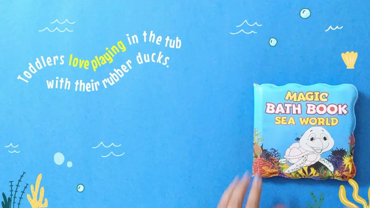 Custom baby waterproof bath book for Baby Education animal, cute turtle baby safe bath book