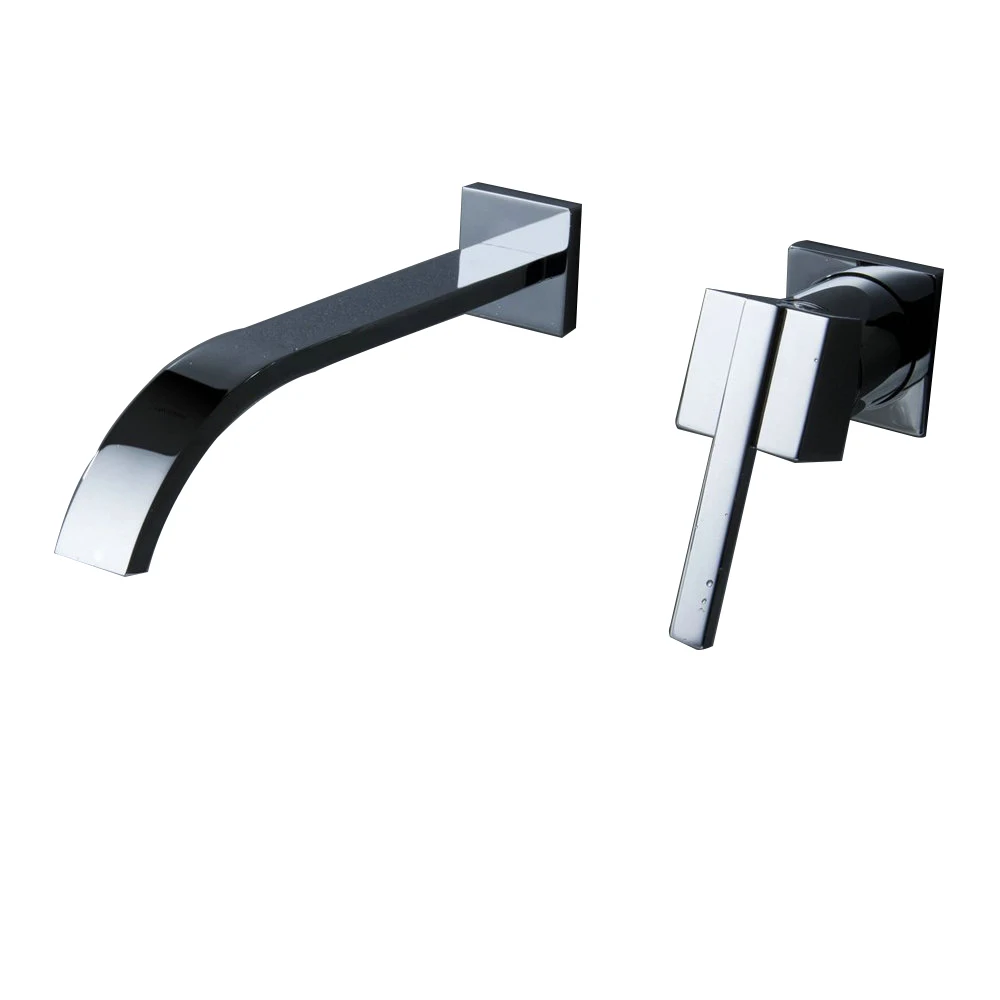 Beelee BL0465 Wall Mounted Waterfall Bathroom Faucet Vanity Sink Mixer Tap