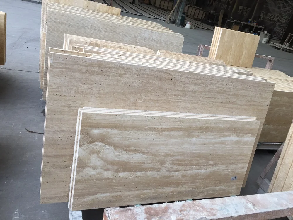 Unfilled Holes Nature Travertine Marble Beige Travertine Tiles