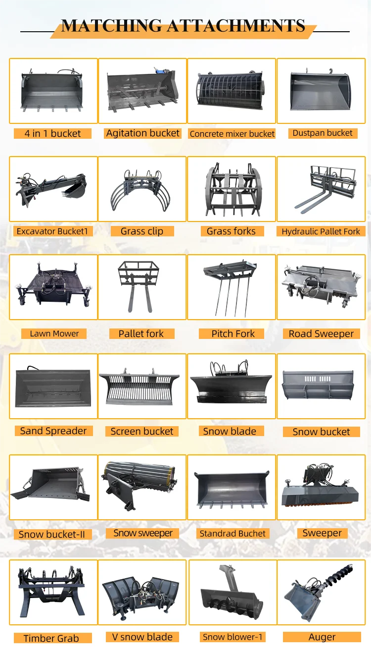 Factory Heavy Machine 2ton Hydrostatic Transmission Use Farm Front End Wheel Loader