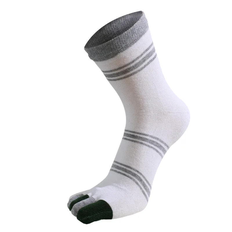 Носки YUELI с пятью пальцами, мужские цветные носки с пальцами средней длины