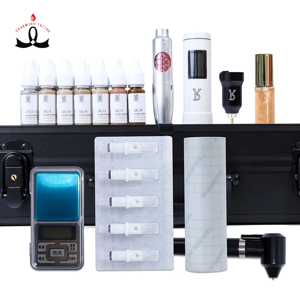 Lushcolor PMU Tattoo Skin Color Removal Stretch Marks Concealer Tools YD Skin Camouflage Set For Academy Specialist