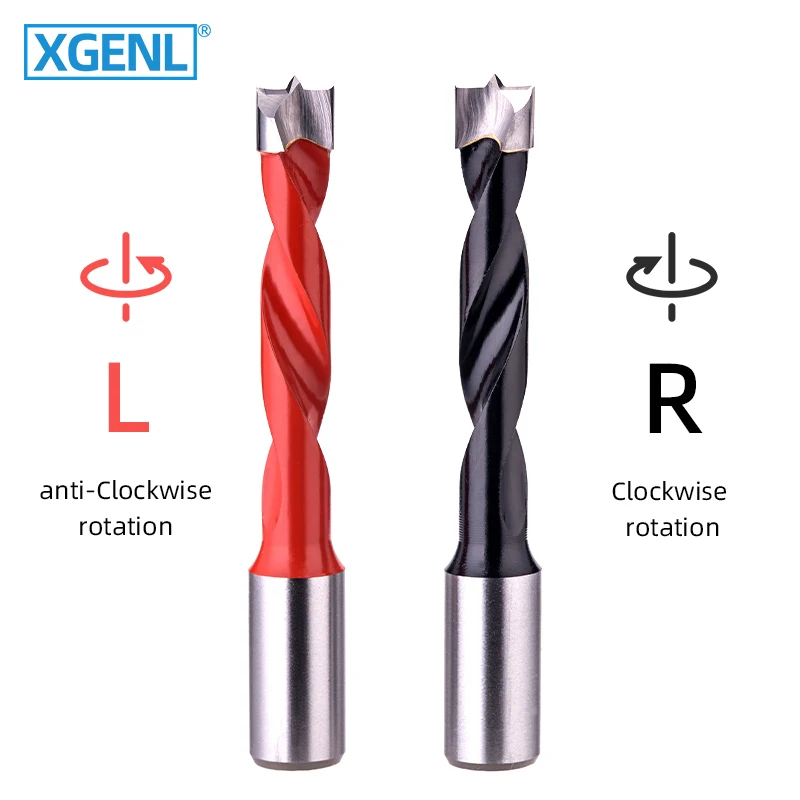 xgnel 5mm-15mm Wood Drilling Bits CNC Carbide Machinery Tools Wood Boring Bits Plank Hole Making Drilling Tools