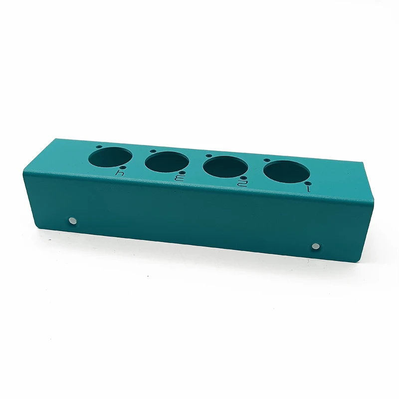 Custom  Sheet Metal Bending Laser Cut Service Sandblasting Blue Color Anodized Metal Enclosure Sheet Metal Fabrication