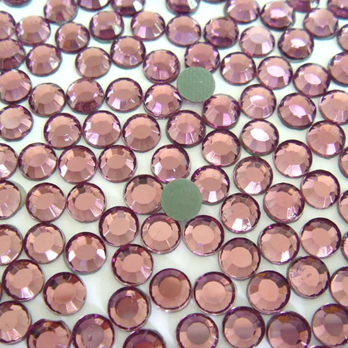 Wholesale Pink Chinese HotFix Rhinestone HotFix One Cut Face Rhinestone For Handbag