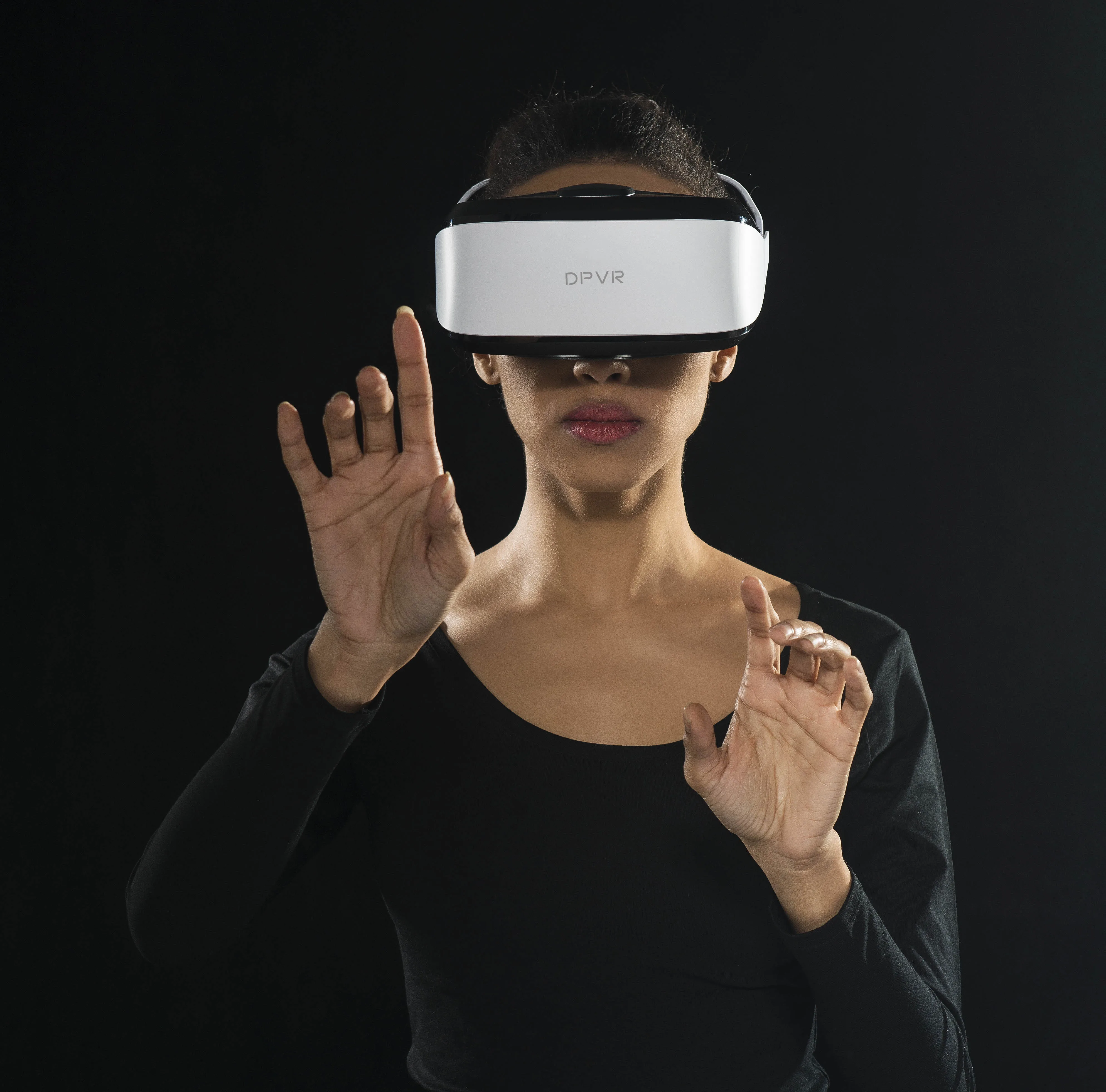 Hot Selling Circular 2.5K 110 FOV Giant Screen Lcd 3D Cinema Black Original Customize VR Glasses