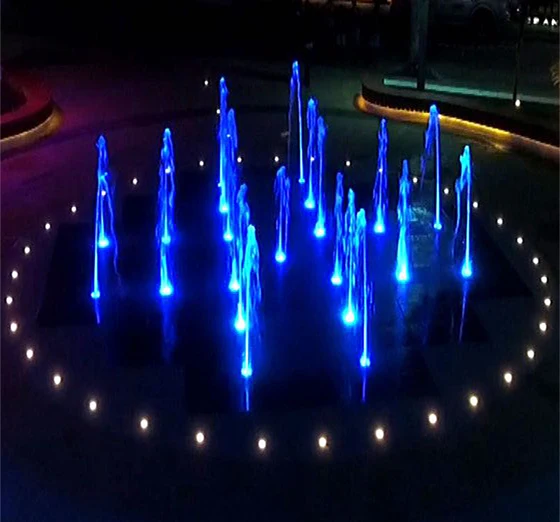 the latest easy install steel outdoor stainless steel garden dry deck or pool music dancing water fountain feature