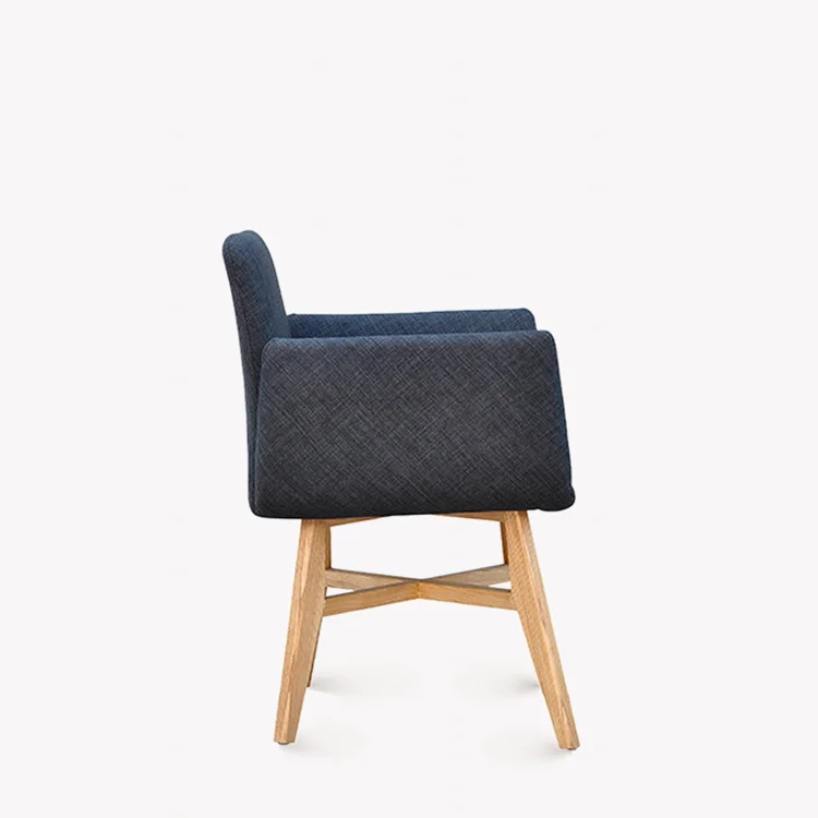 New design of solid wood Wai chair indoor home furniture living room negotiation Italian style living room solid wood dining cha