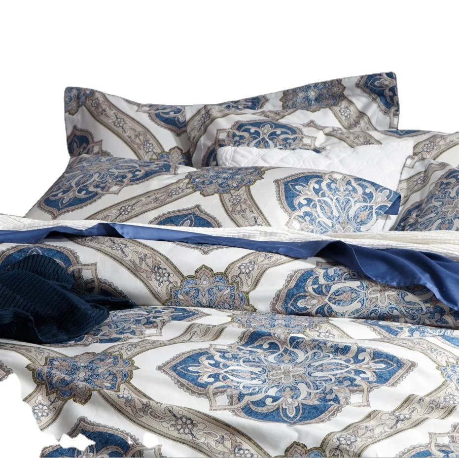 
Home Linen Exquisite Complete Pattern European Fluffy Bedding Duvet Cover 4 Piece Set 