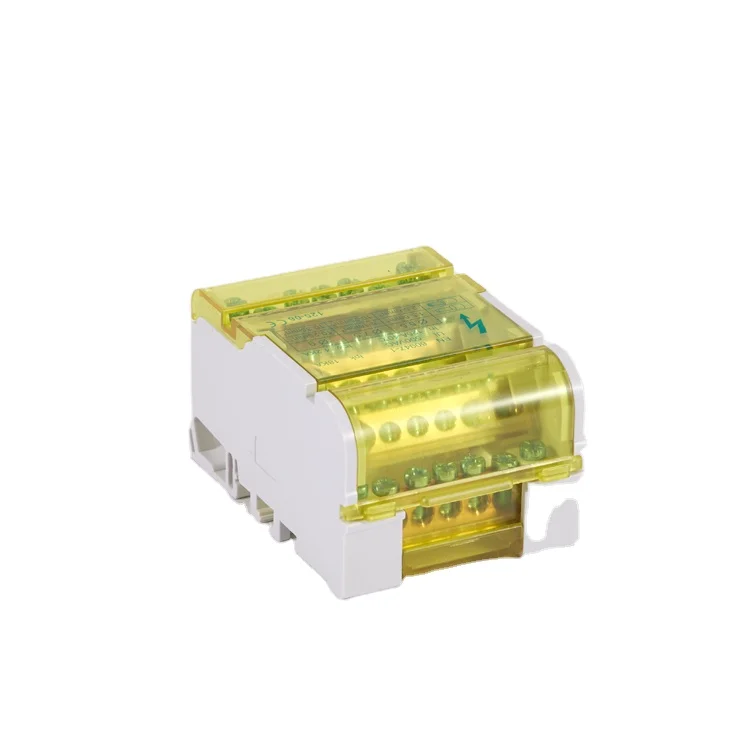 
modular power distribution block 125a connector Industrial Din Rail Terminal Block cable connection box 2 Poles 4 Poles pcb 