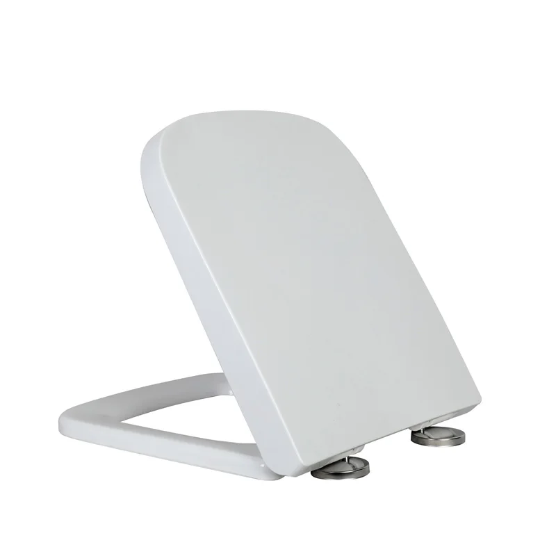 Good Quality square Soft Close Plastic Toilet Seat Cover for Bathroom with Quick Release Function Toilet Lid